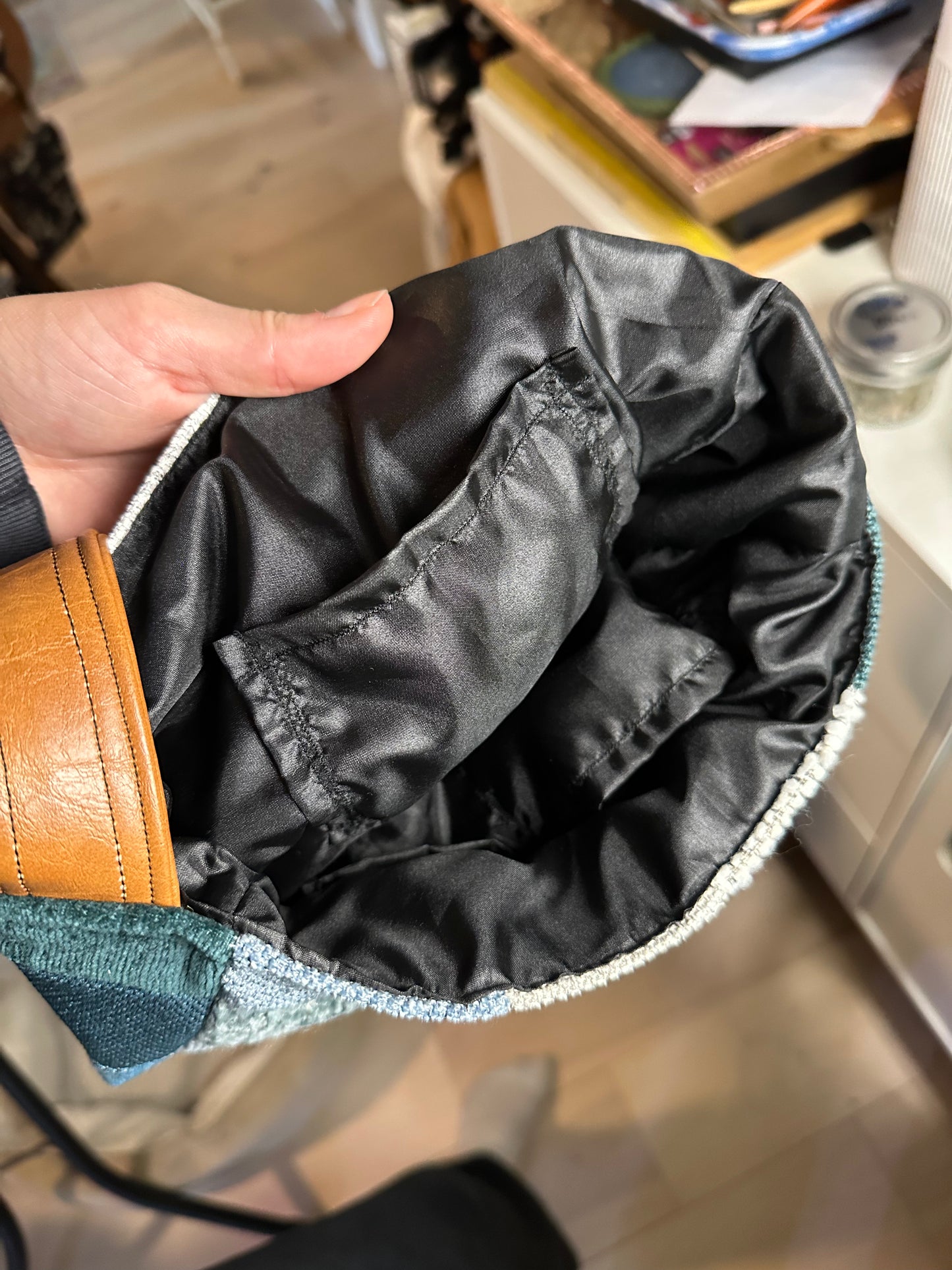 Handmade Patchwork Quilted Multi-Color Purse