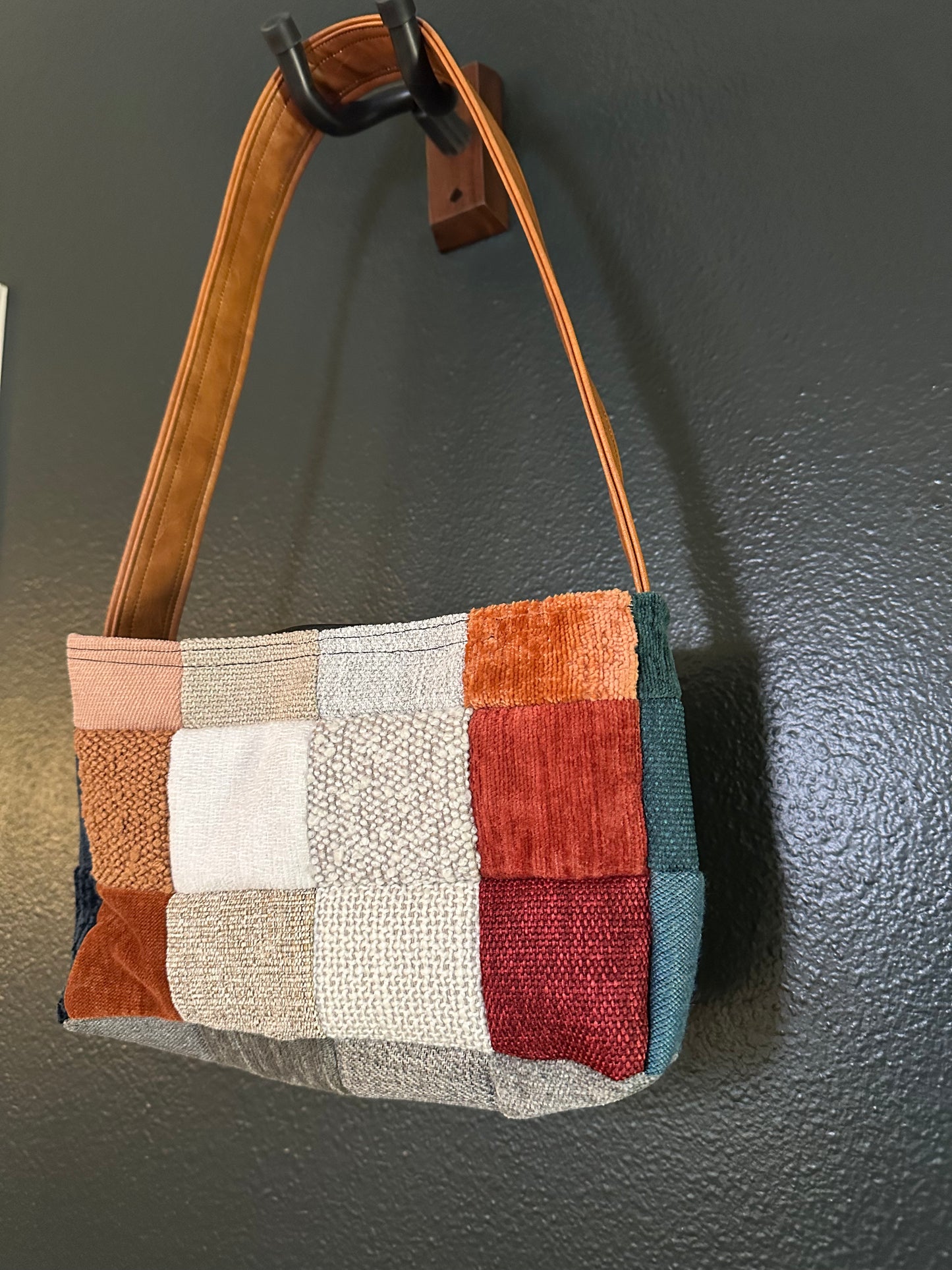 Handmade Patchwork Quilted Multi-Color Purse