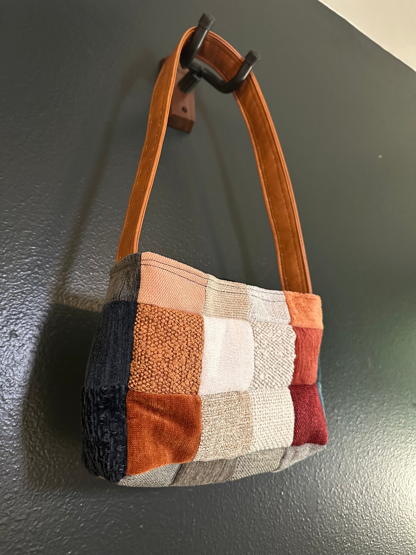 Handmade Patchwork Quilted Multi-Color Purse