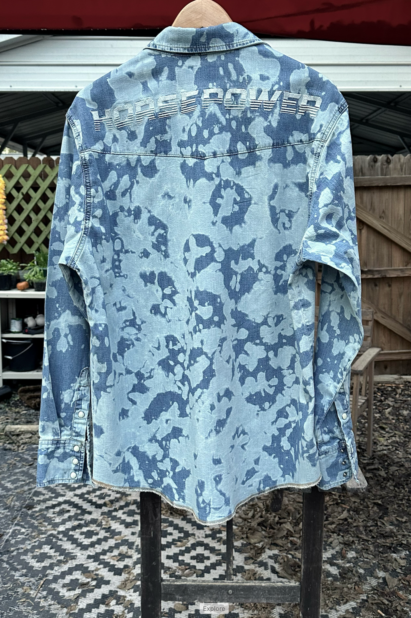 Mens Wrangler x Hot Wheels Long Sleeve Pearl Snap Long Sleeve Shirt