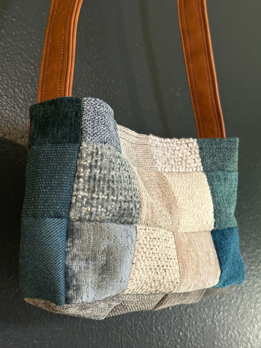 Handmade Patchwork Quilted Multi-Color Purse